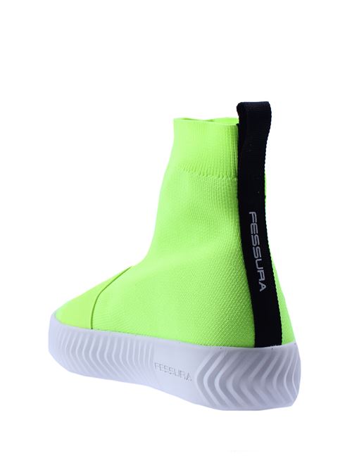 Slip-on in maglia arrowgang knit FESSURA | KID014FLUO YELLOW